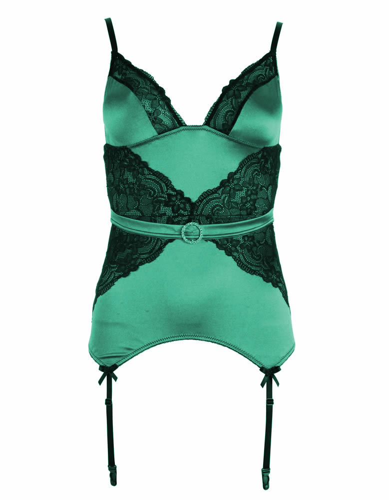 Basque Jade in Green and with Lace