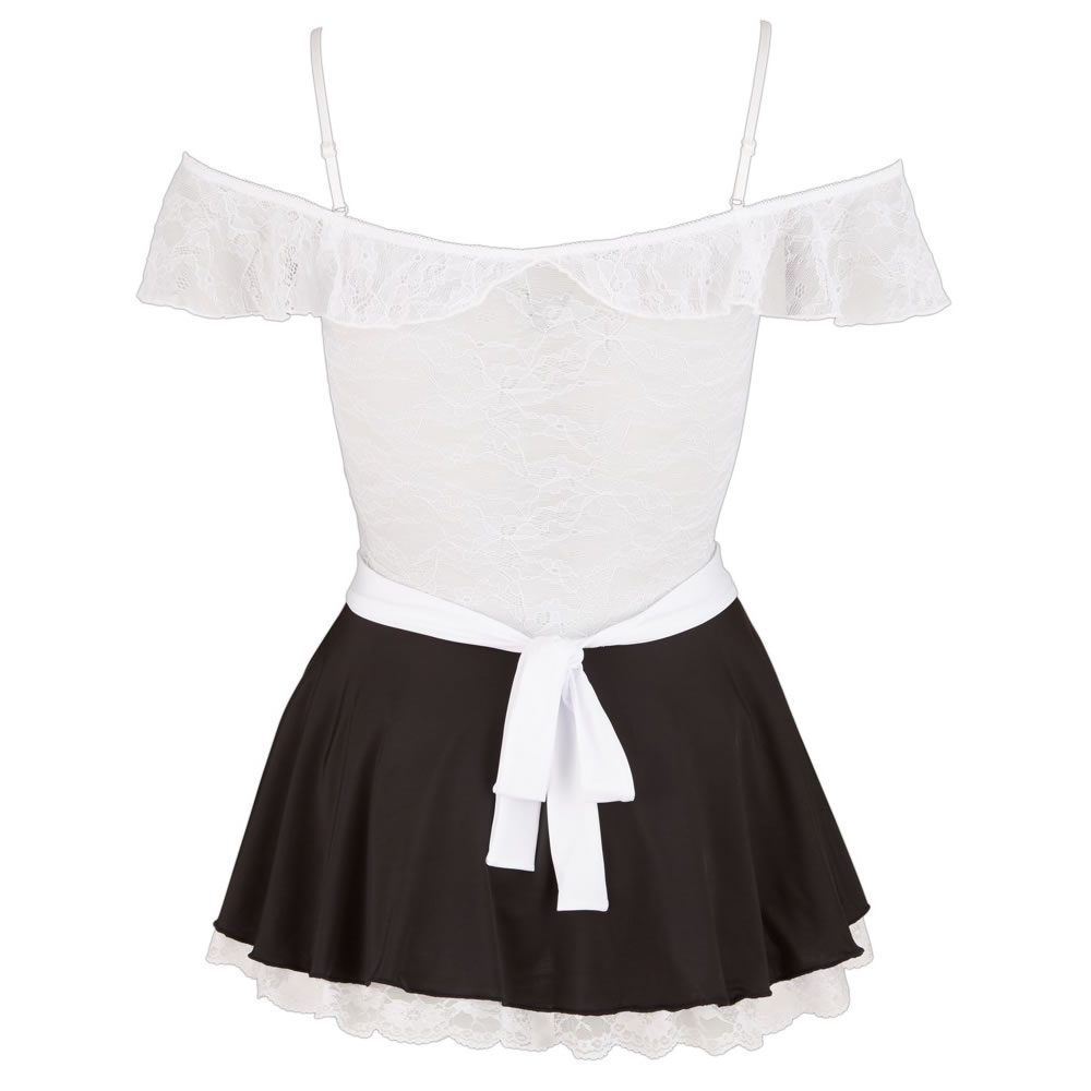 French Maid Costume with Lace Top