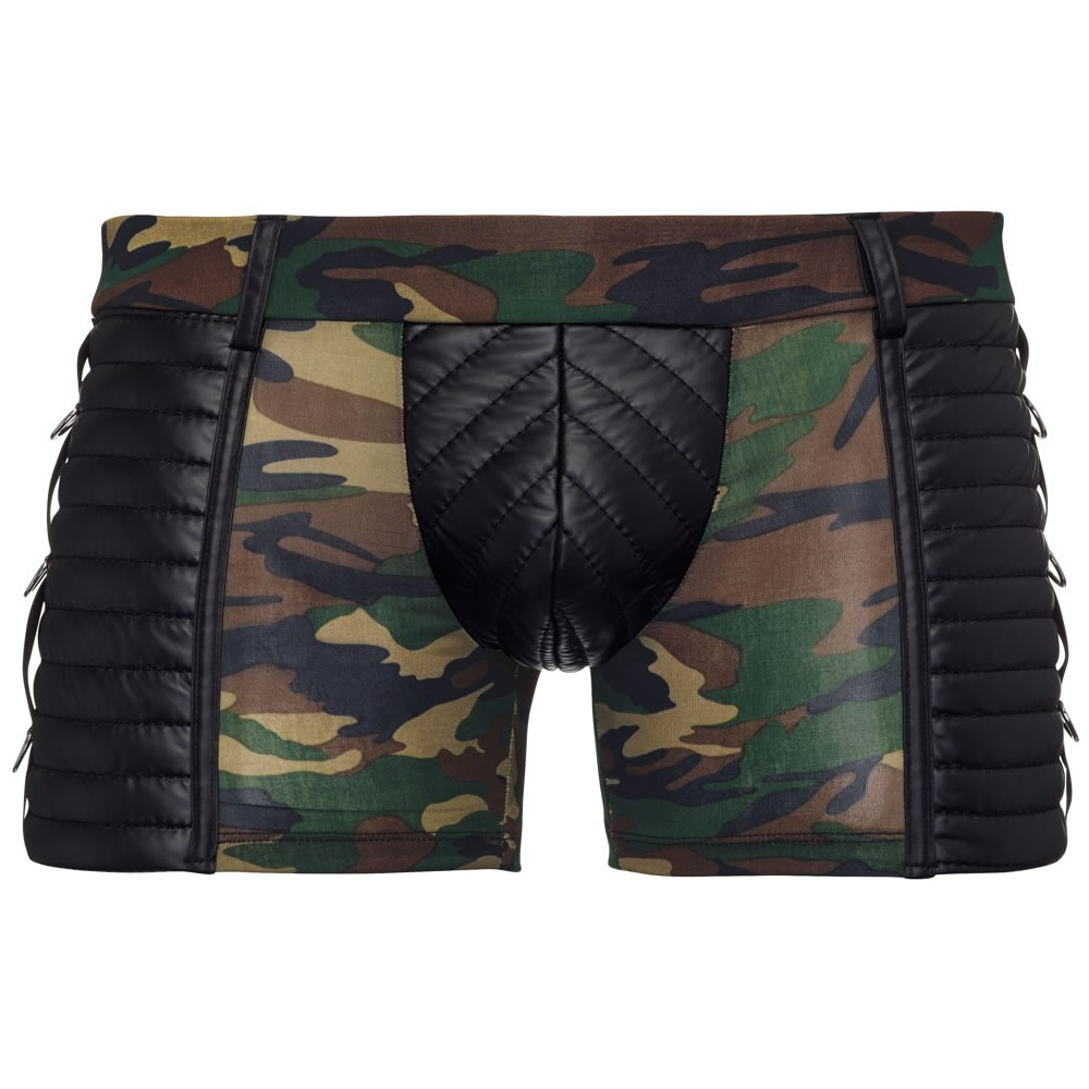 Mens Camouflage Pants with Wetlook
