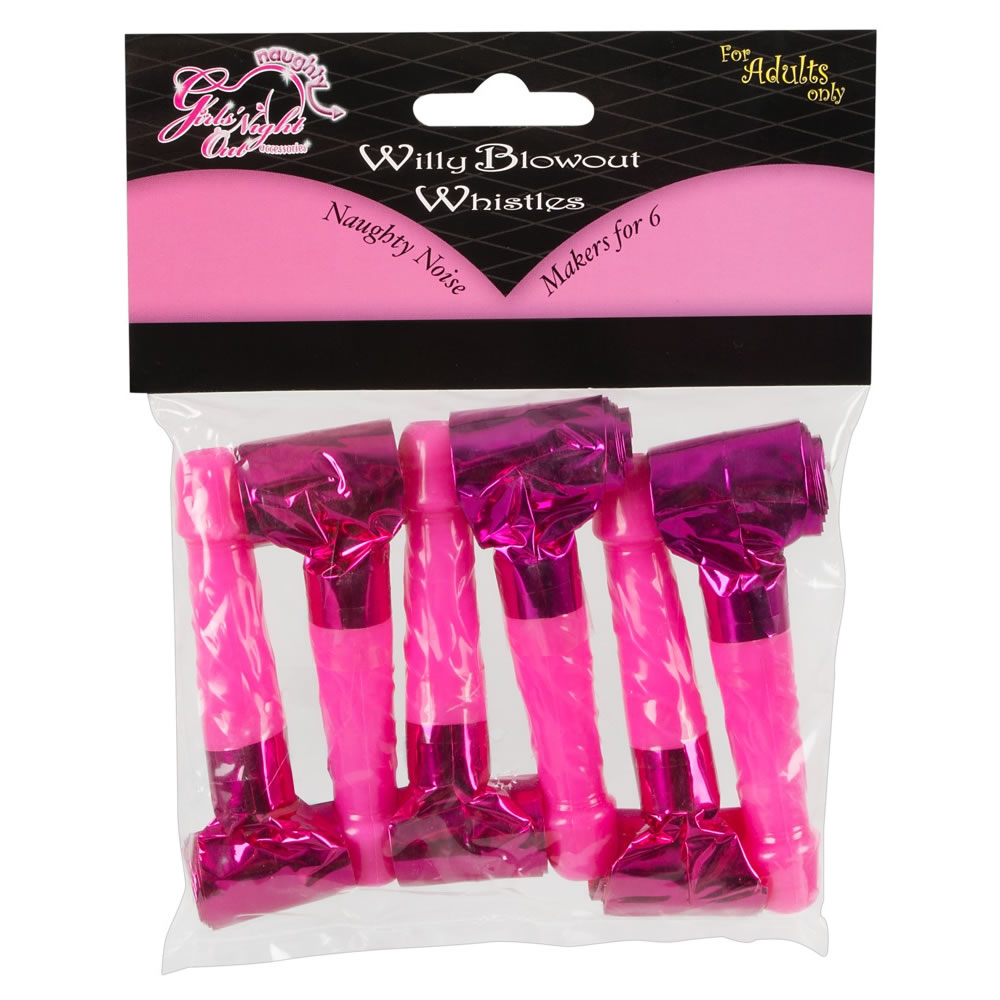 Willy Blowout Whistles - Party-Trten mit Penisform