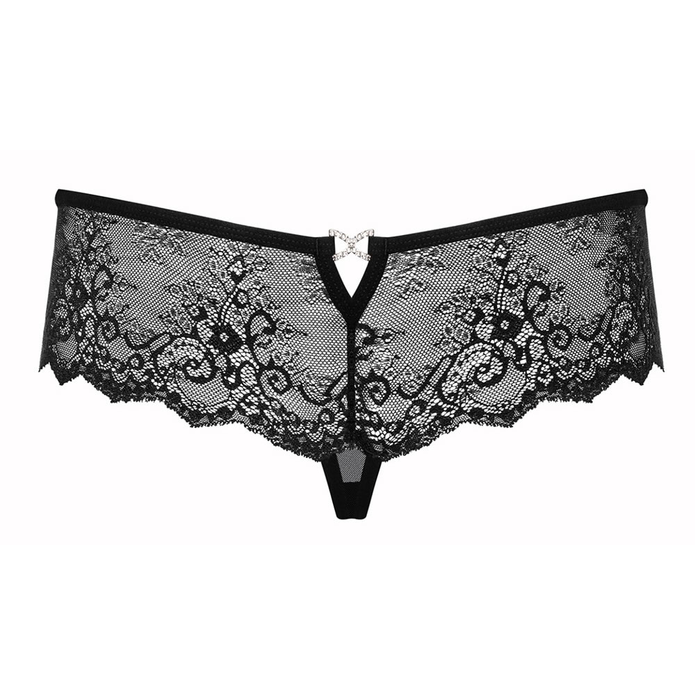 Obsessive Lace Panties with Rhinestones