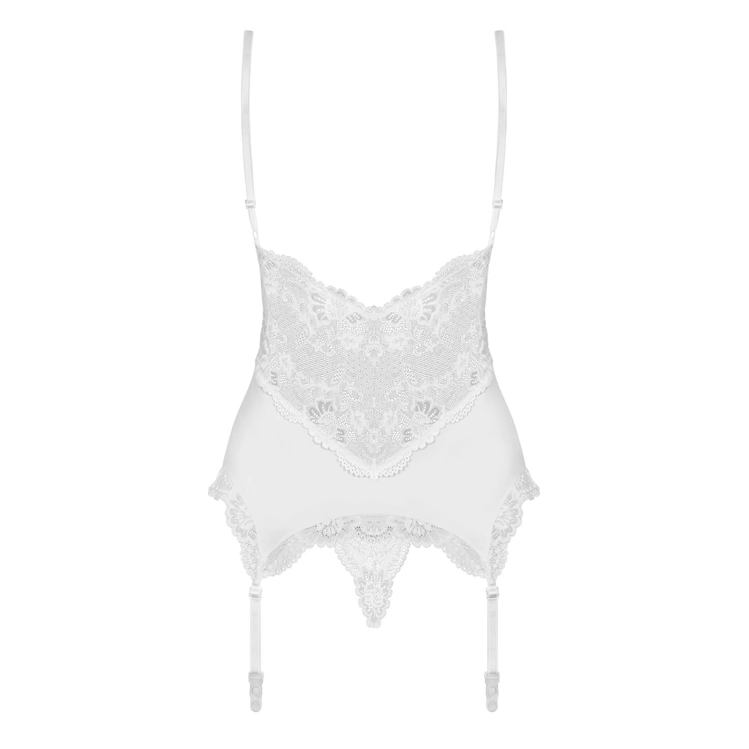 Obsessive Mia Lace Basque with Suspenders