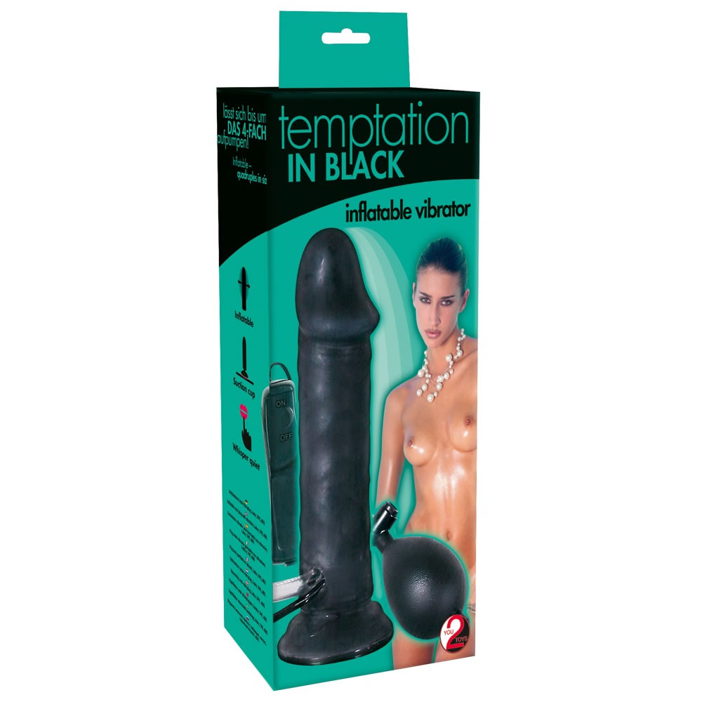 Temptation In Black - Aufblasbarer Vibrator