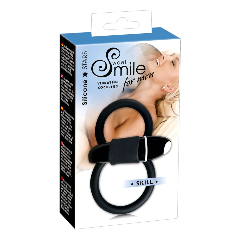 Sweet Smile Vibrator Cock and Testicle ring
