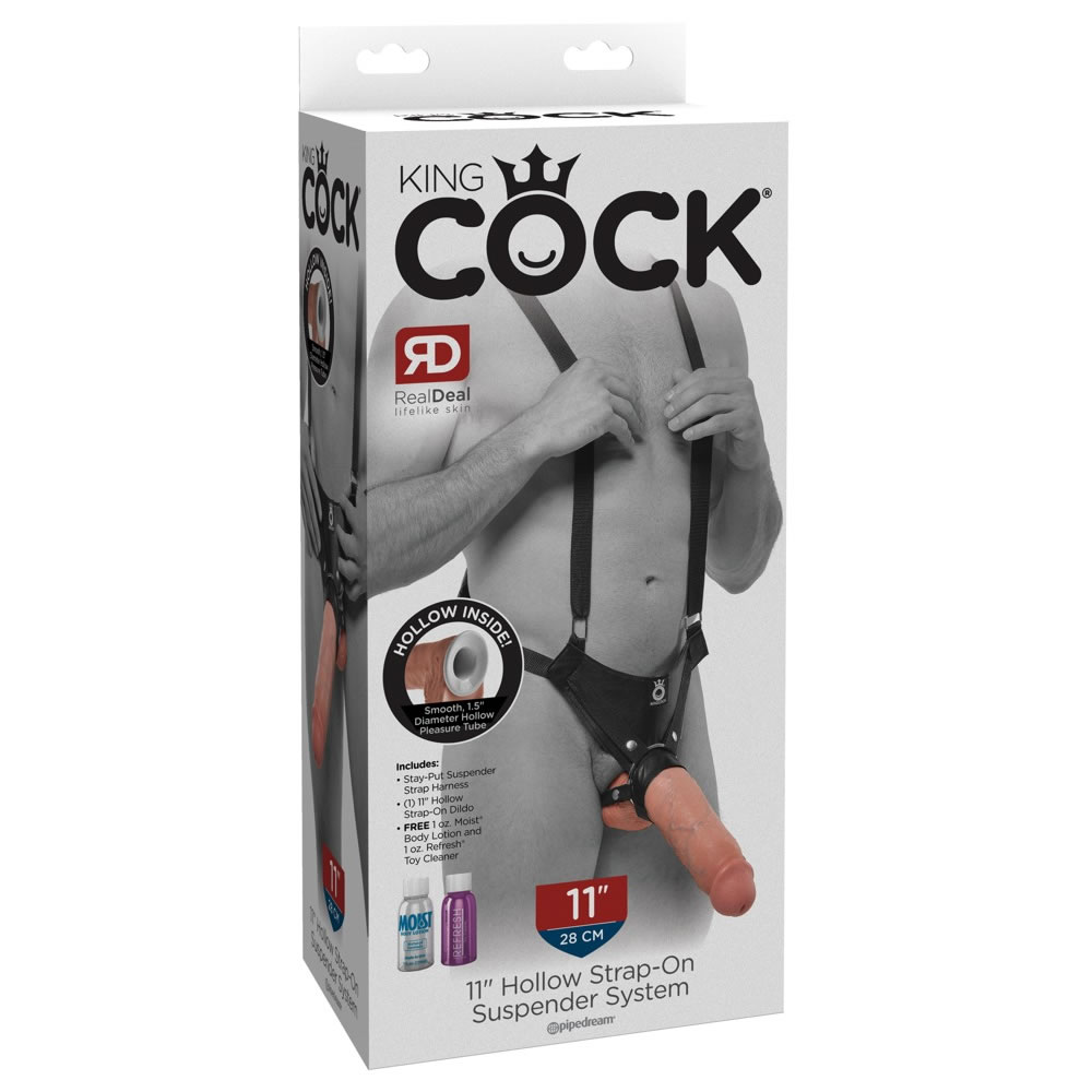 King Cock Strap-On Dildo og Penis Sleeve med Realistisk Look