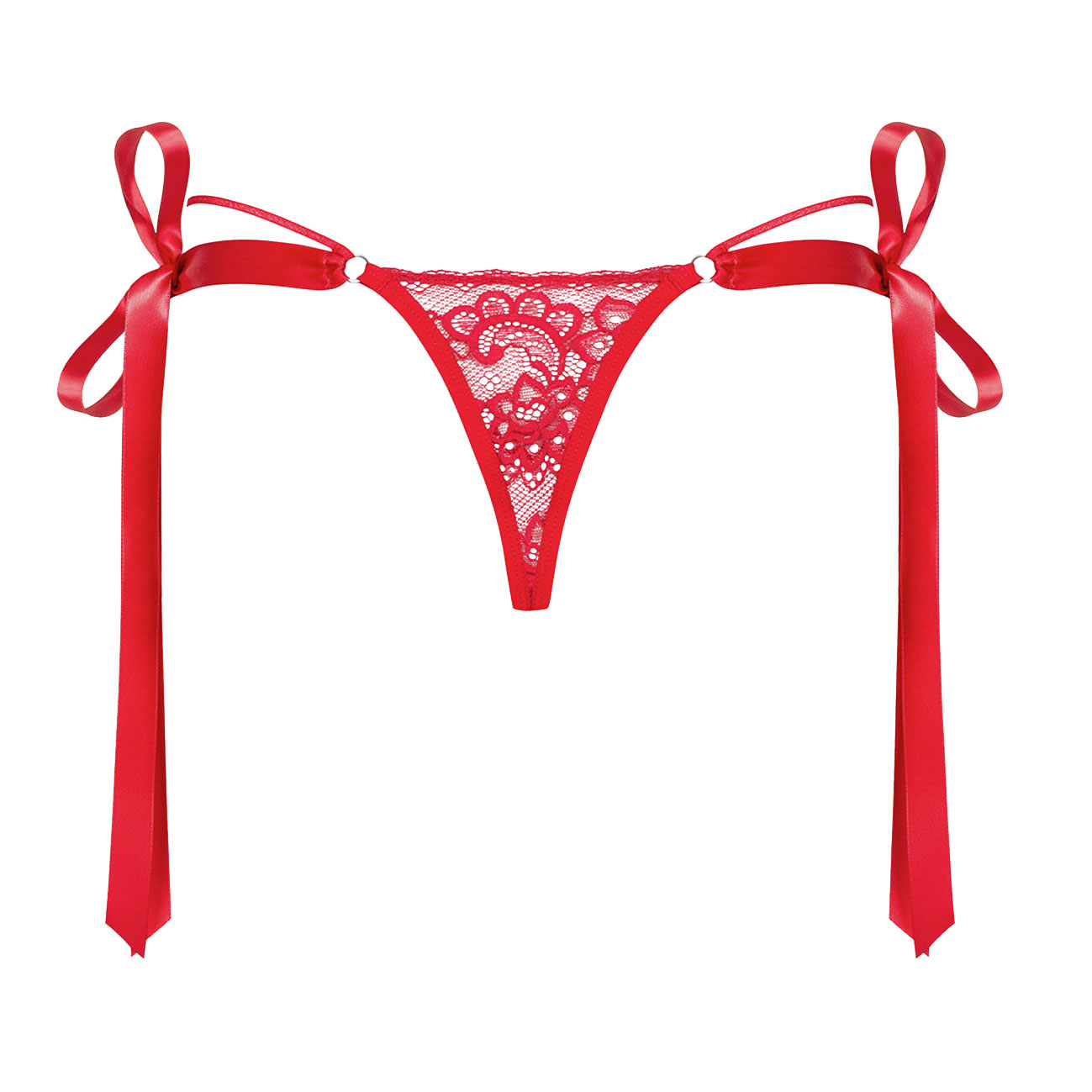 Obsessive Brazilian Thong with Satin Bow