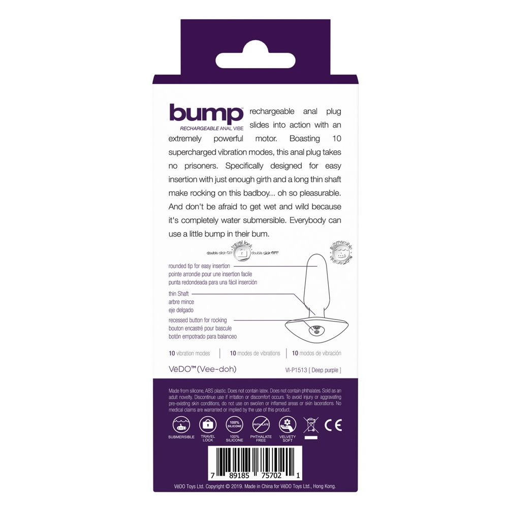 VeDO Bump Butt Plug with Vibrator