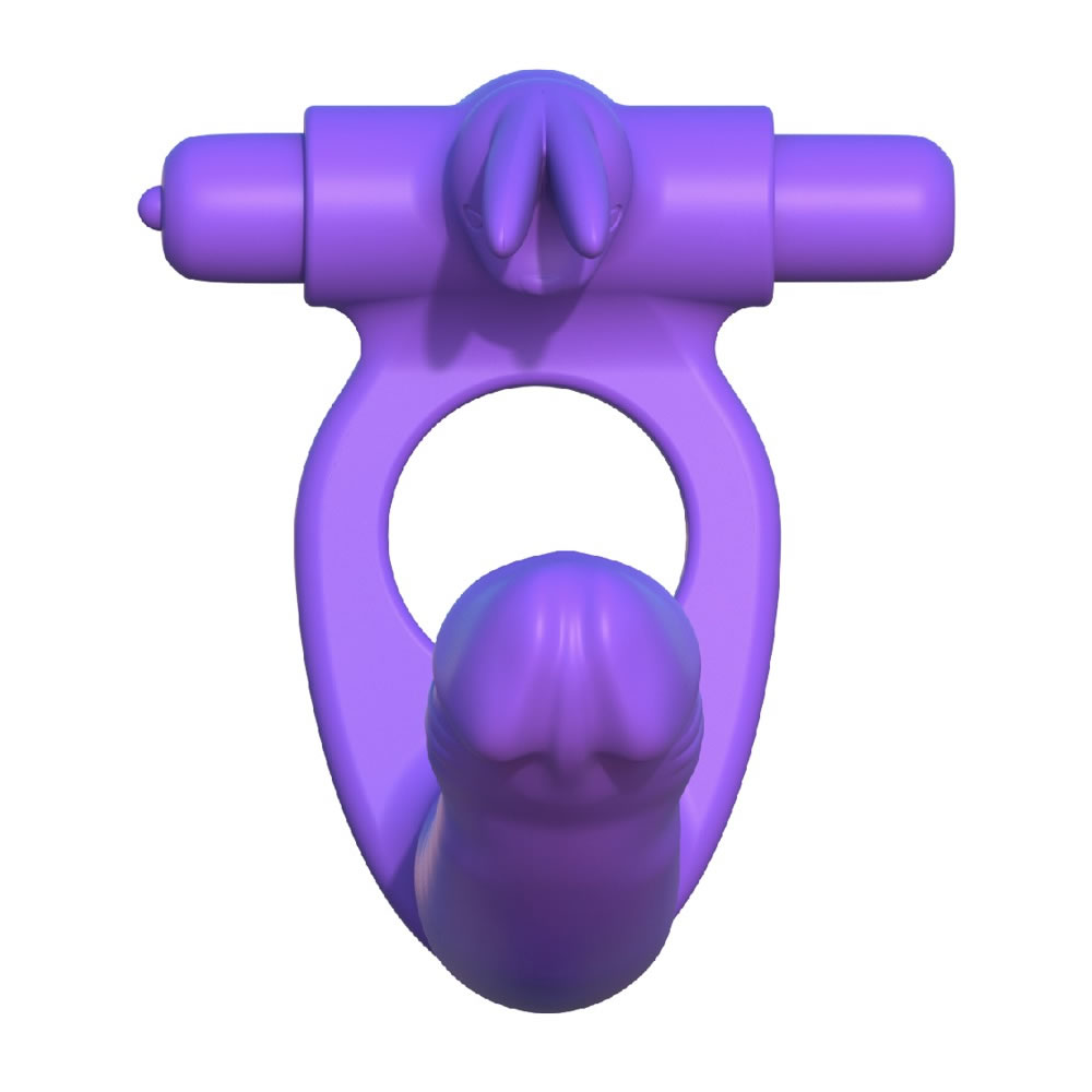 Fantasy C-Ringz Double Penetrator Vibrator Cock Ring and Anal Dildo