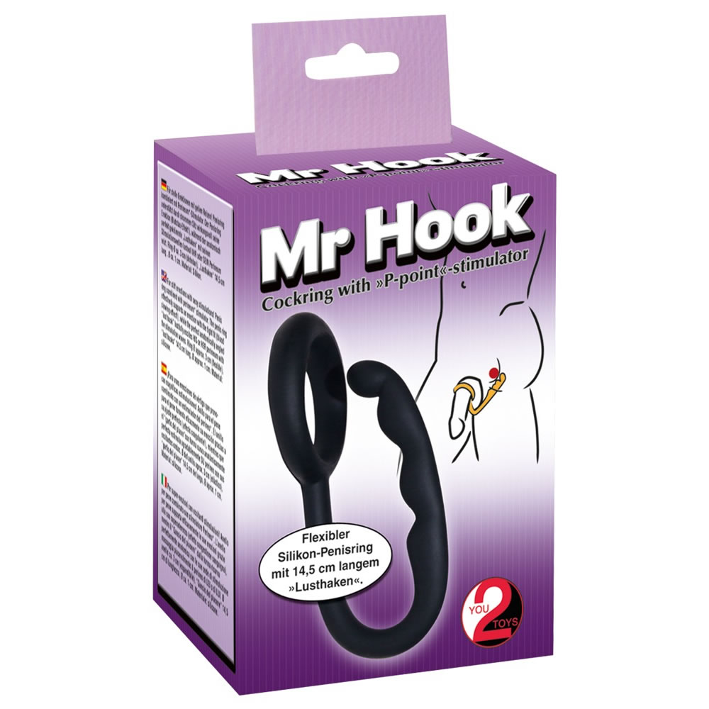 Mr. Hook Penisring mit Analkette