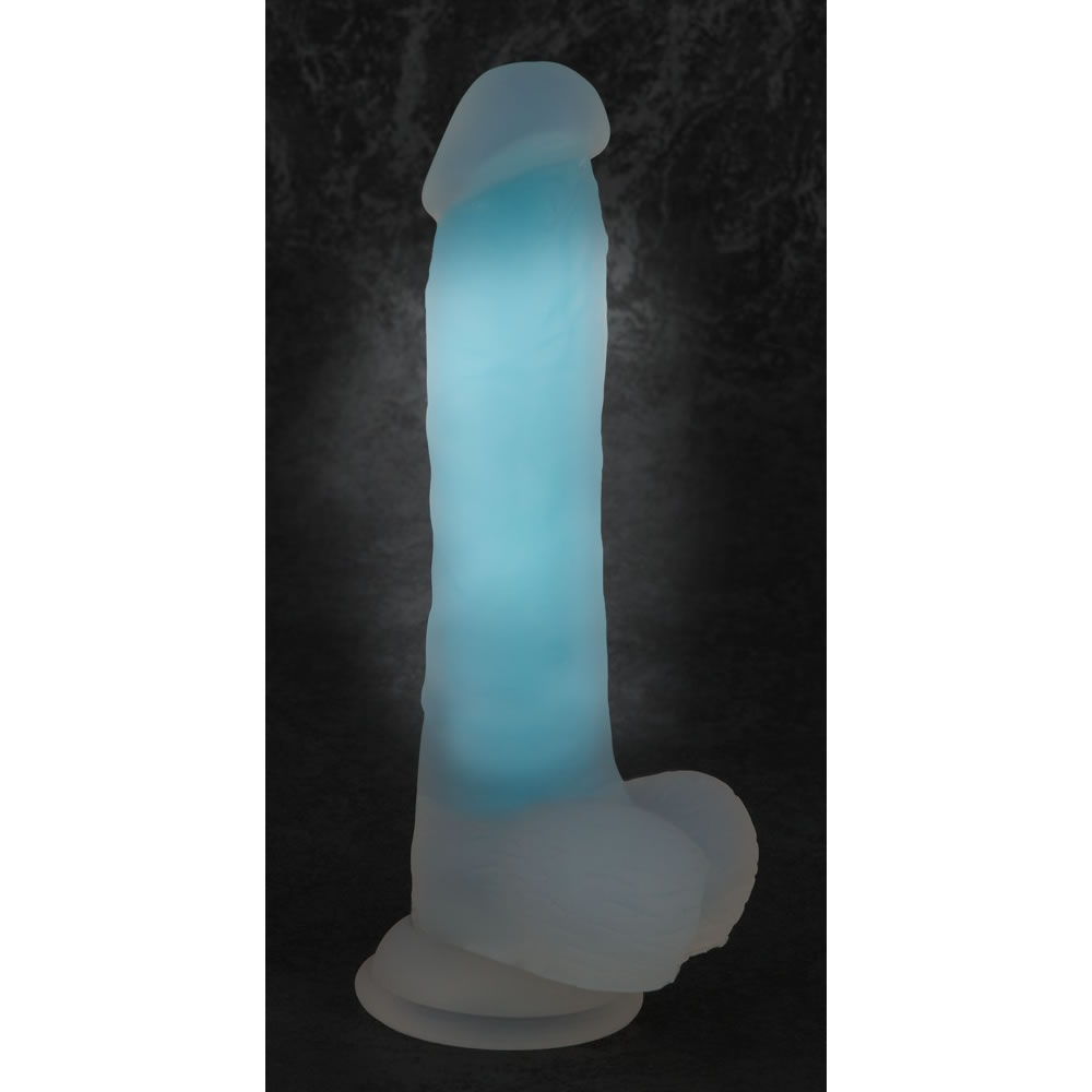 Dildo glow in the dark with suction base