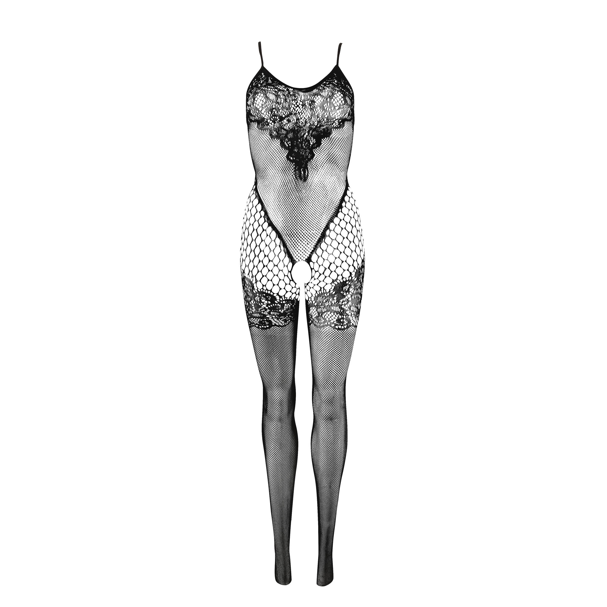 Lace Catsuit with Body and Stay-Up Look