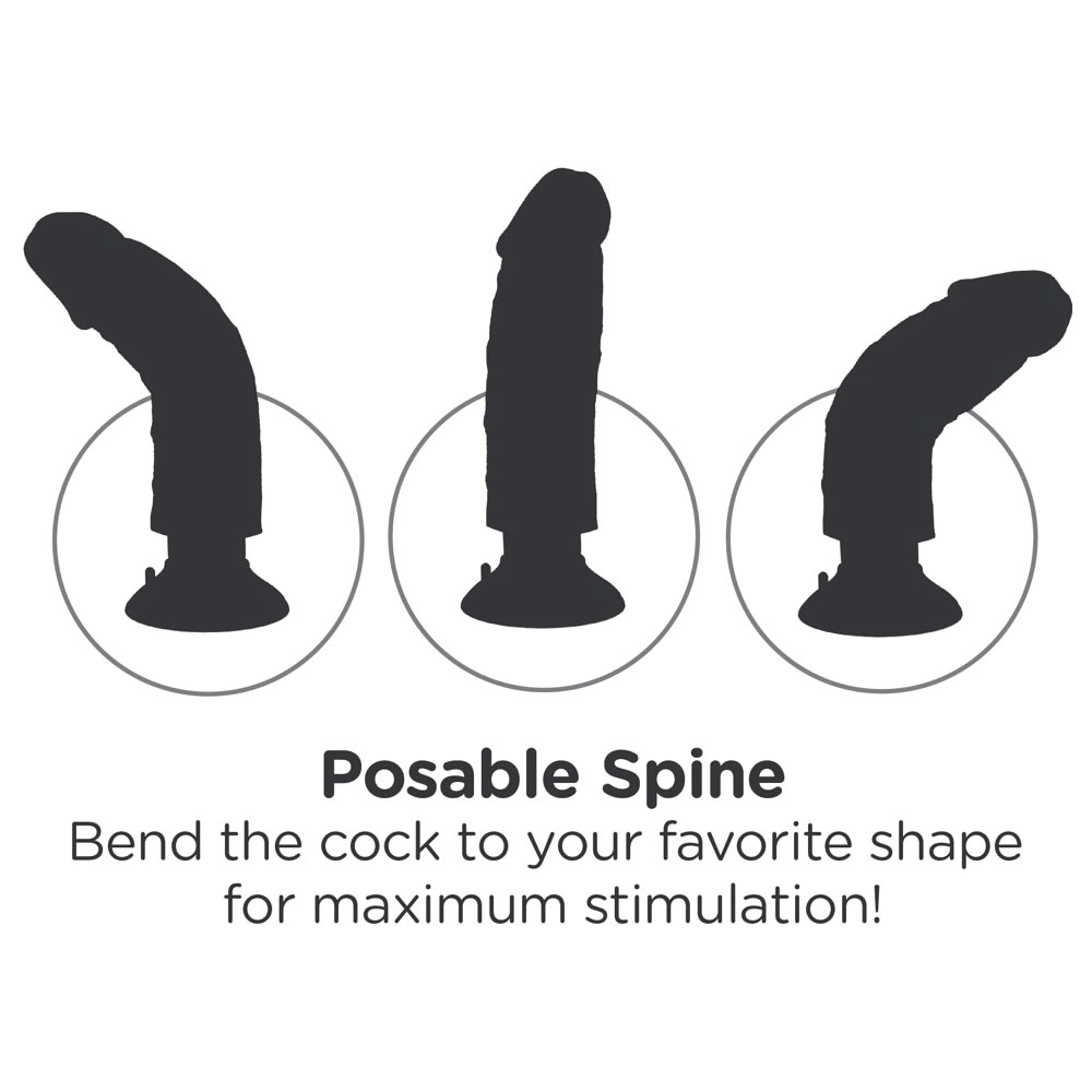 King Cock 9 Inch Vibrator witch Suction Base