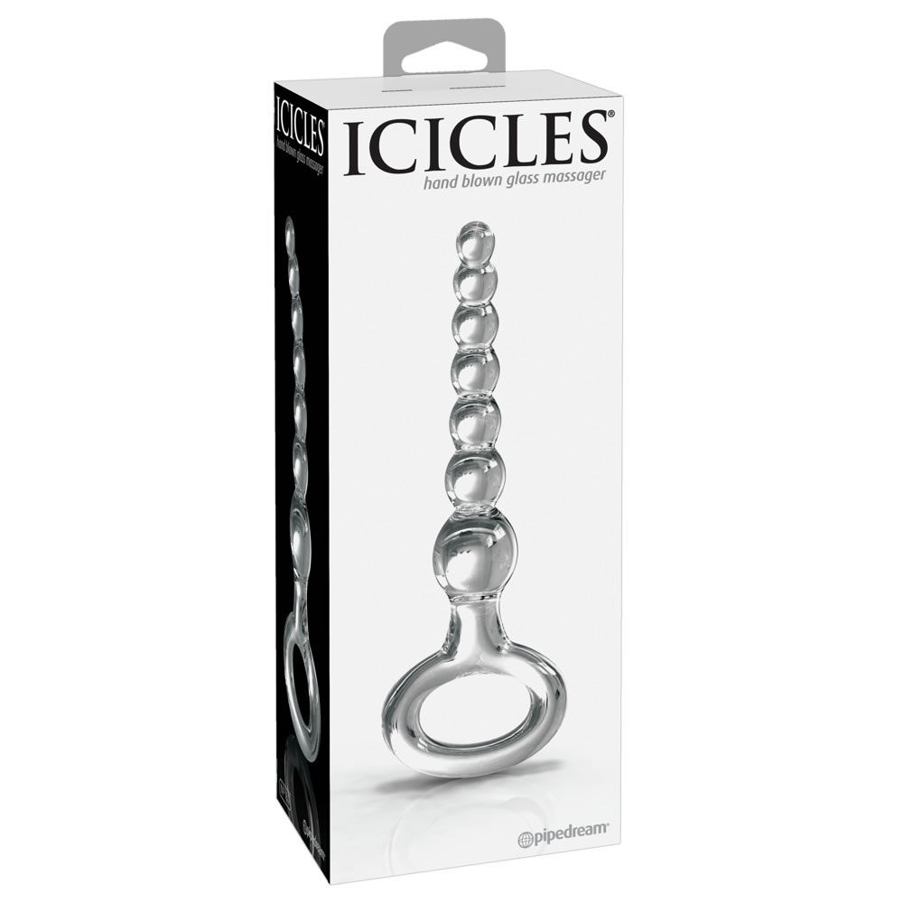 Glass Anal Beads - Icicles No. 67
