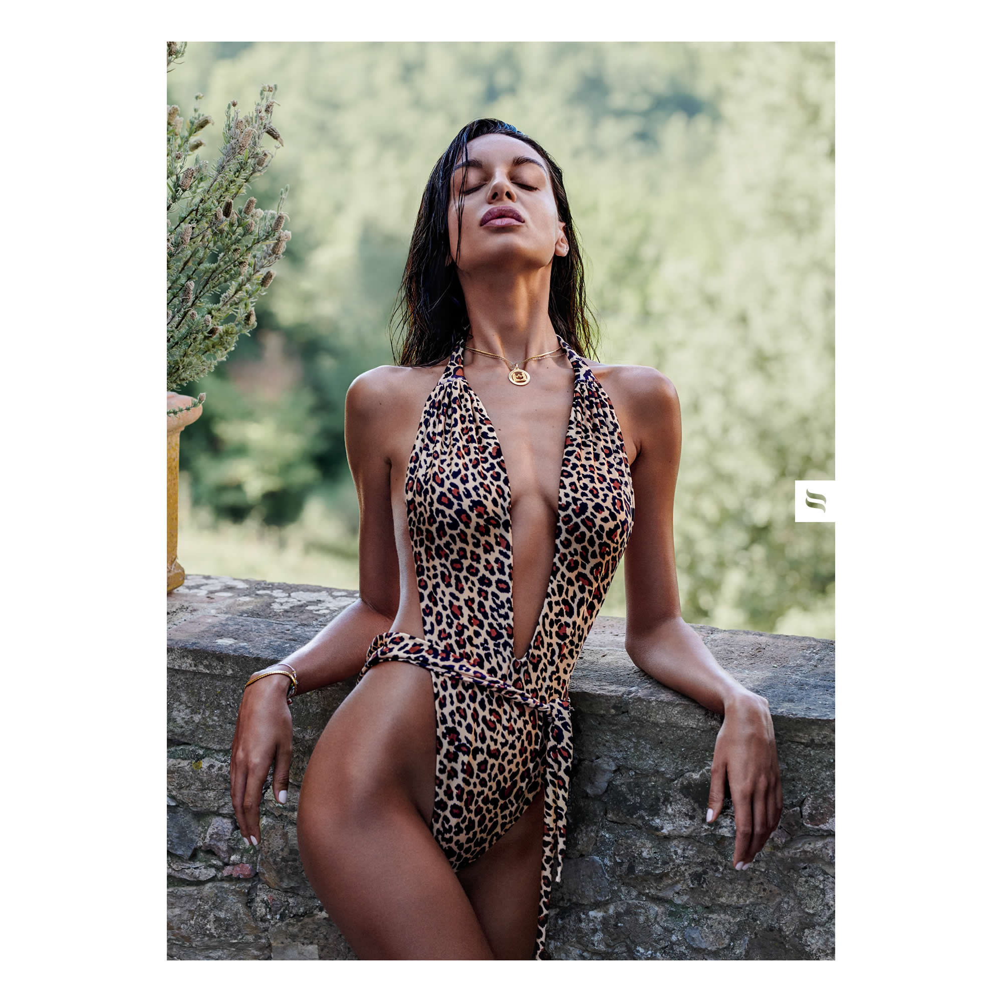 Obsessive Bathing Suit Cancunella with Leopard Pattern