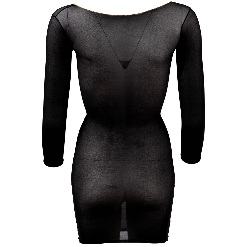 Nylon Mini Dress in Black