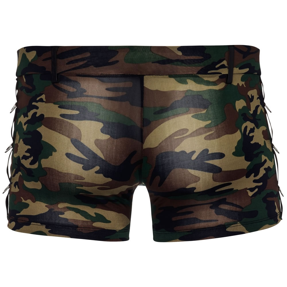 Mens Camouflage Pants with Wetlook