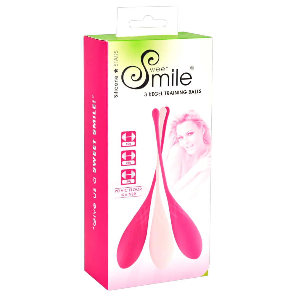 Sweet Smile Kegel Bkkenbundskugler - 3 stk med Vgt