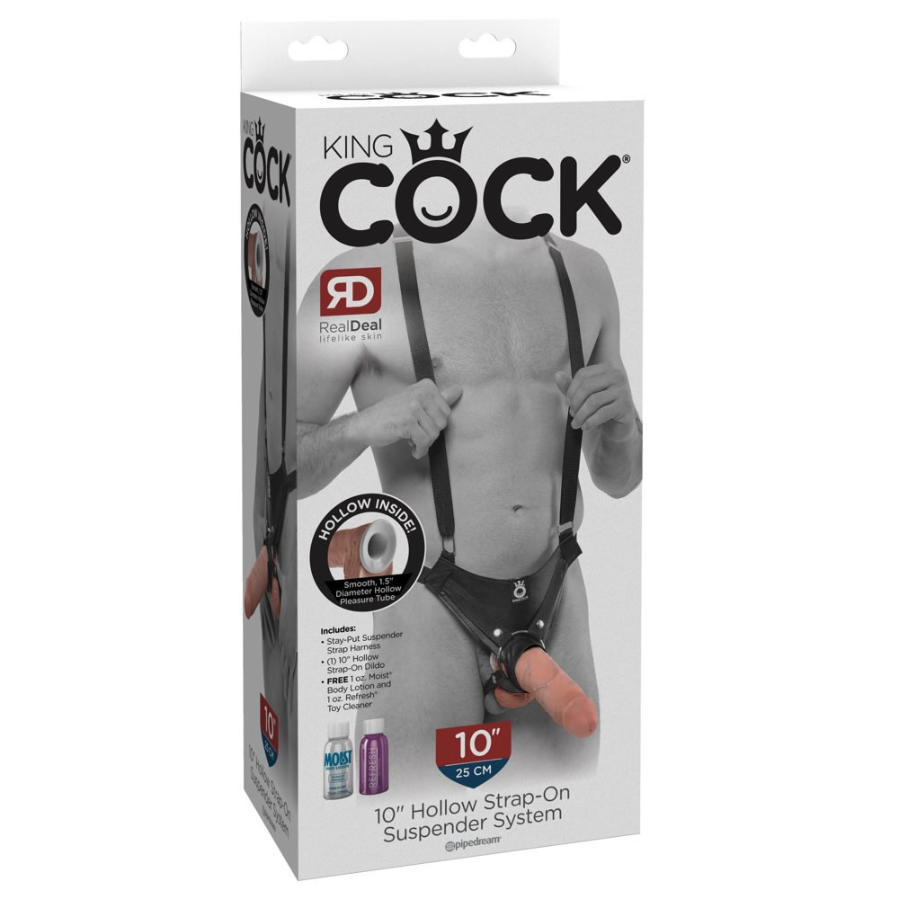 King Cock Strap-On Dildo og Penis Sleeve med Realistisk Look