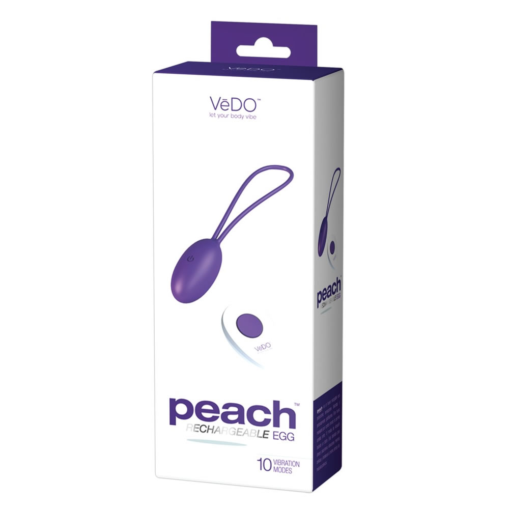 VeDO Peach Vibrator Egg with Wireless Remote