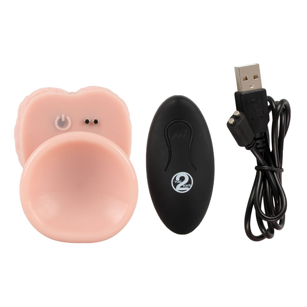 Silicone Vibrator with Thrust Function and Wireless Remote