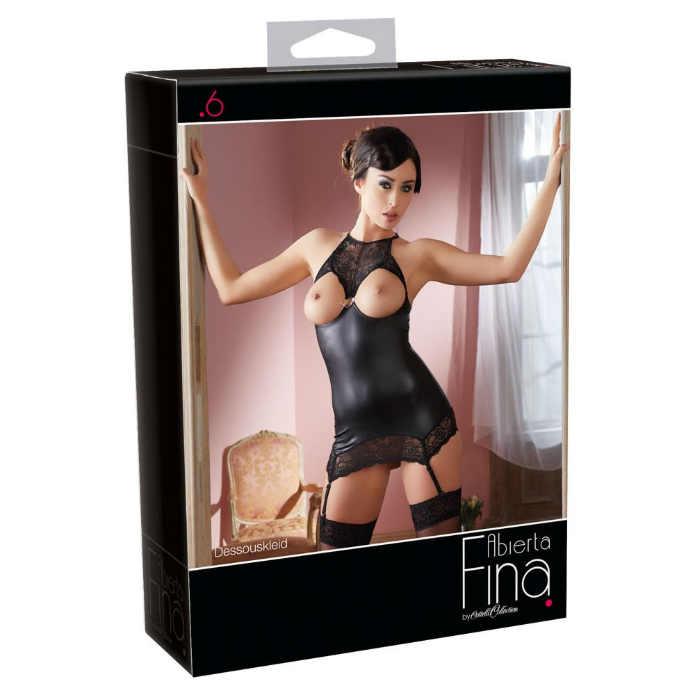 Lingerie Dress from Abierta Fina in Wetlook with Lace