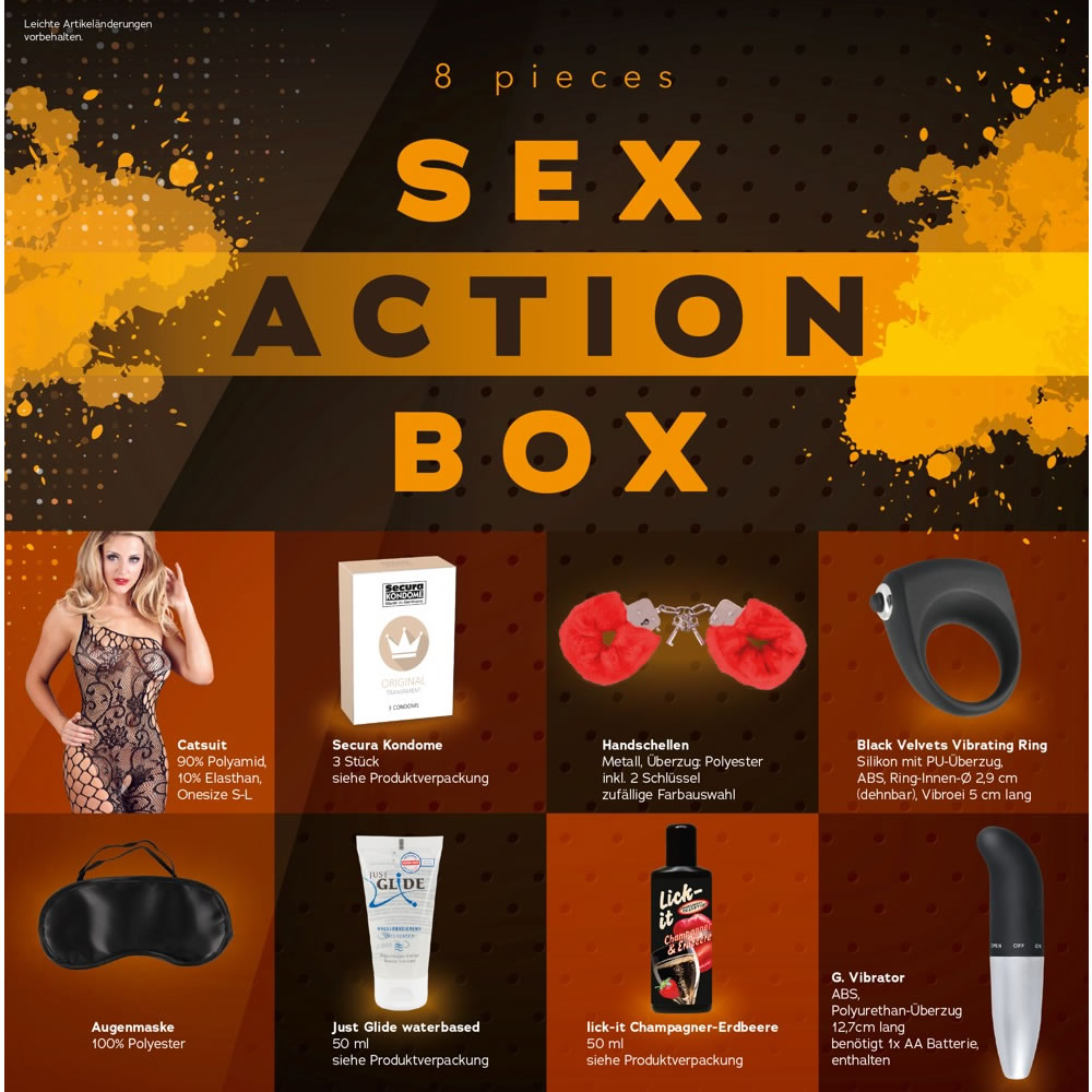 Sex Action Box - Pakke med Sexlegetj til Frkke Par