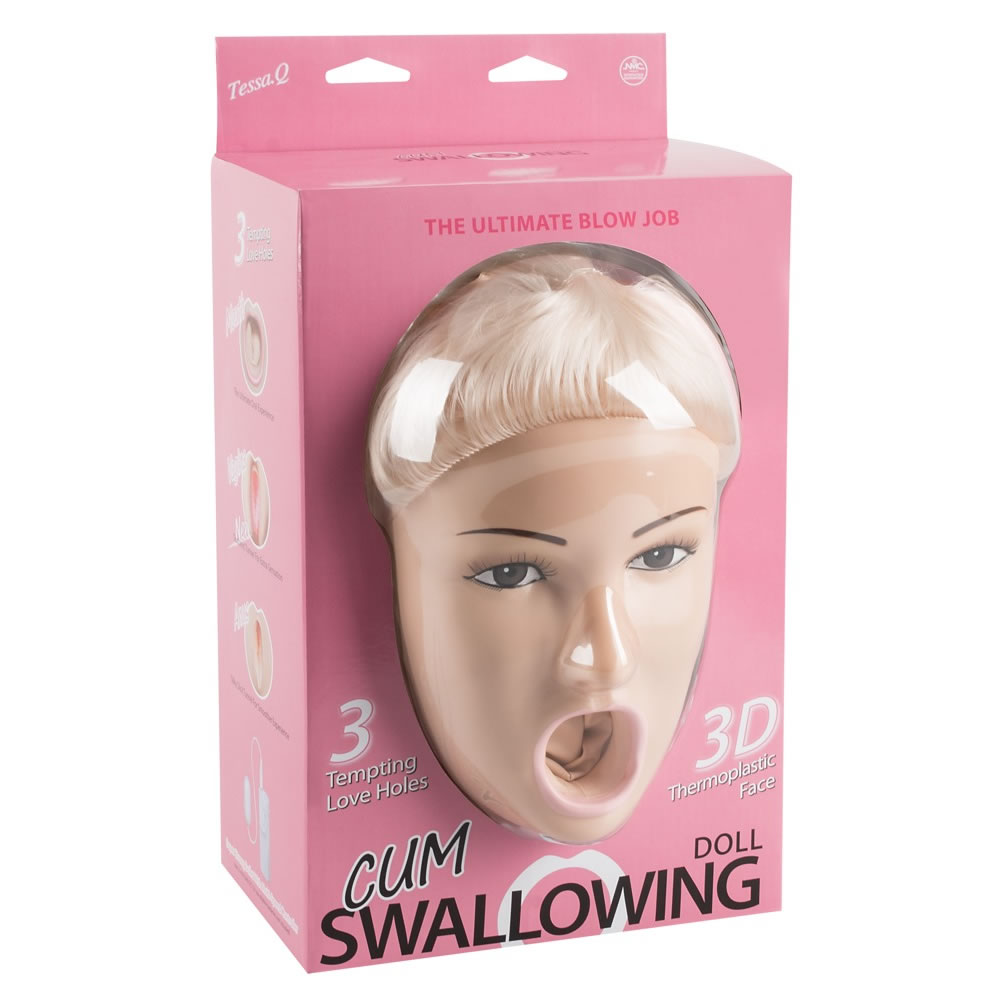 Liebespuppe Cum Swallowing Tessa mit 3D Gesicht