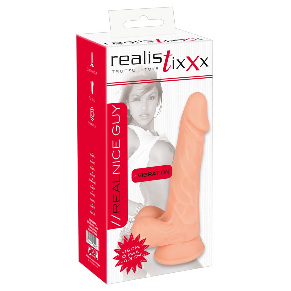 Realistixxx RealFlesh Vibrator Real Nice Guy med Sugekop