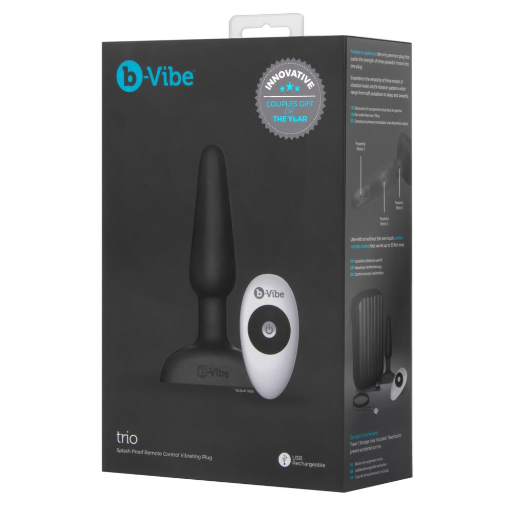 B-Vibe trio anal plug med vibrator