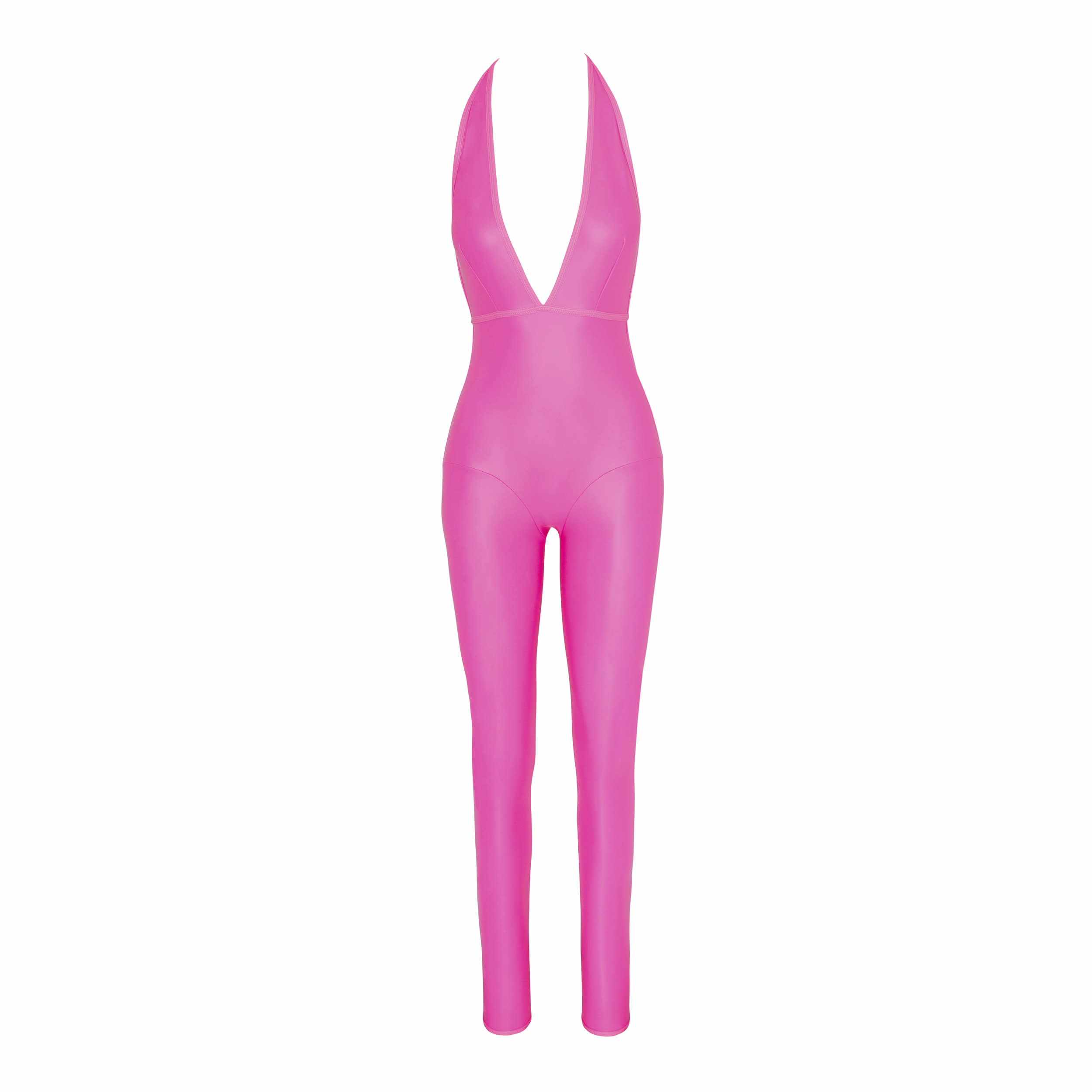 Wetlook Jumpsuit in Pink
