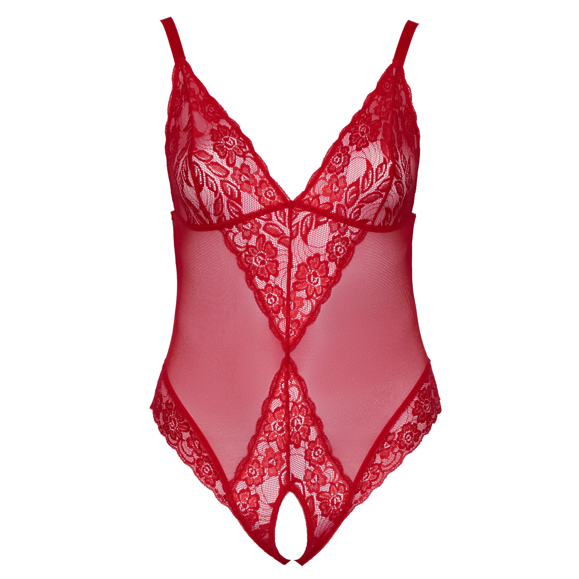 Plus Size Lace Body in Red