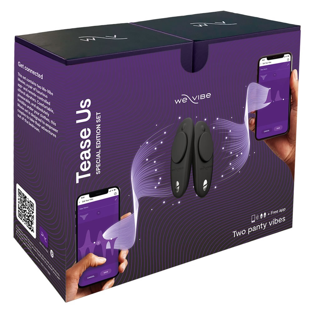 We-Vibe Tease Us - 2 x Moxie Clit Vibrator with Remote