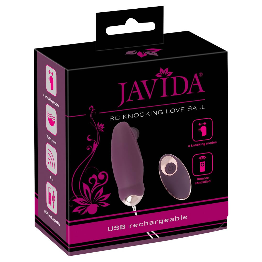 Javida Vibro-Ei mit Klopf-Funktion und Fernbedienung