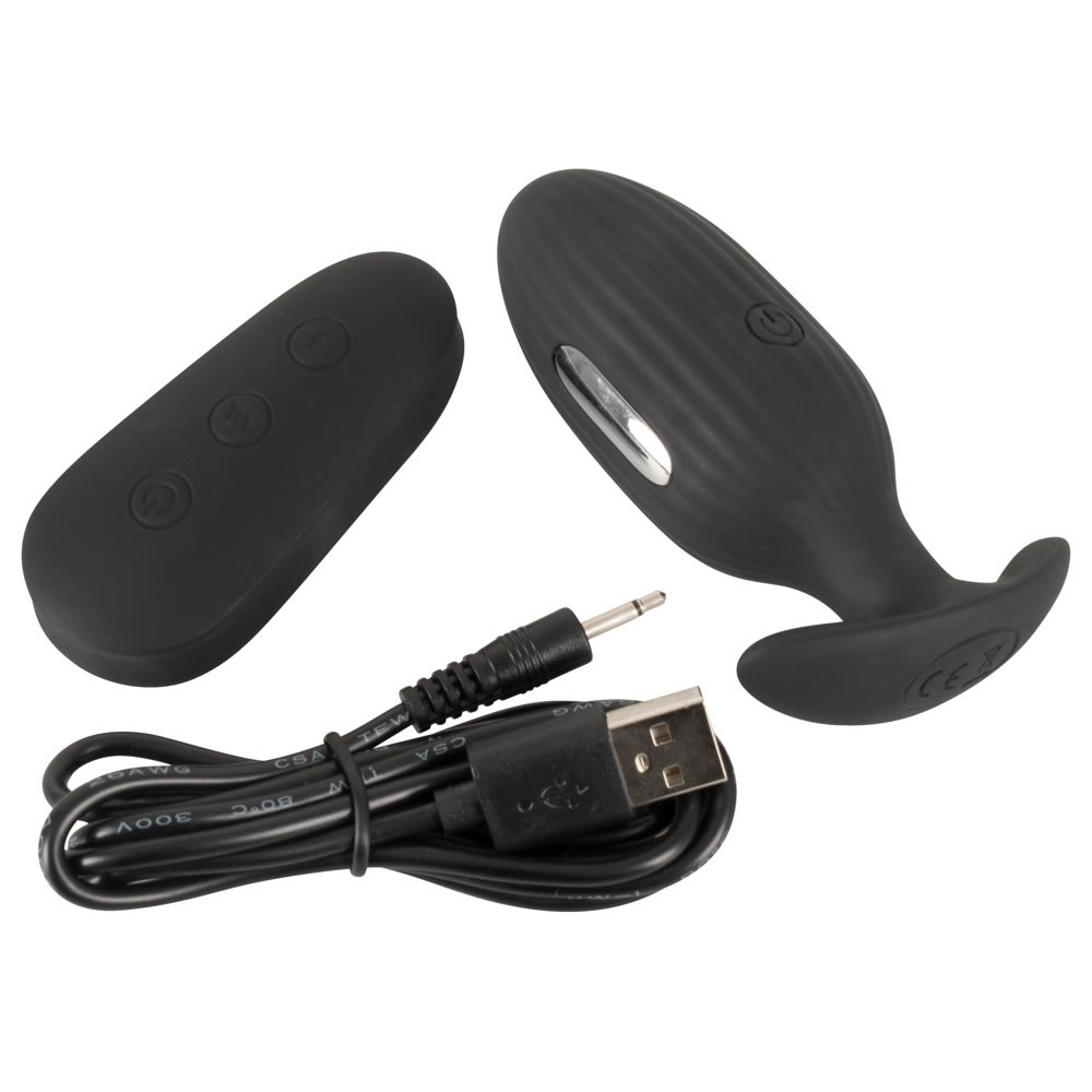 XOUXOU Vibrating E-Stim Butt Plug with Wireless Remote