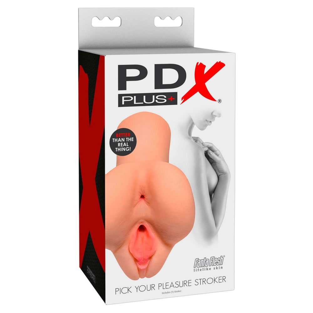 PDX Plus Pick Your Pleasure Stroker Vagina und Anal Masturbator