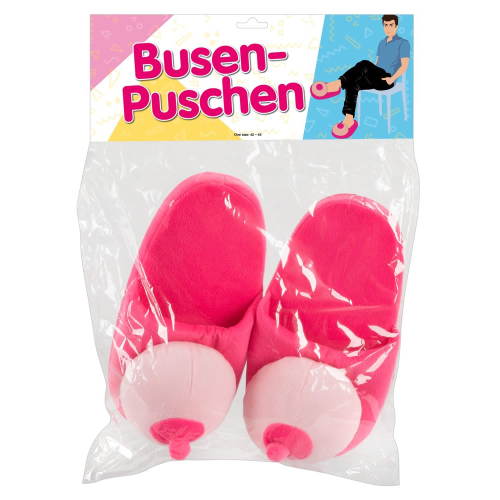 Plsch-Puschen in Pink