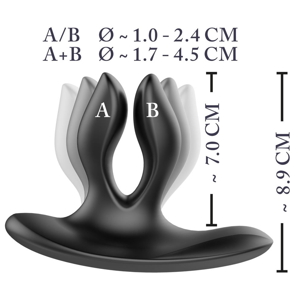 XOUXOU Expander Butt Plug with Vibrator and Remote