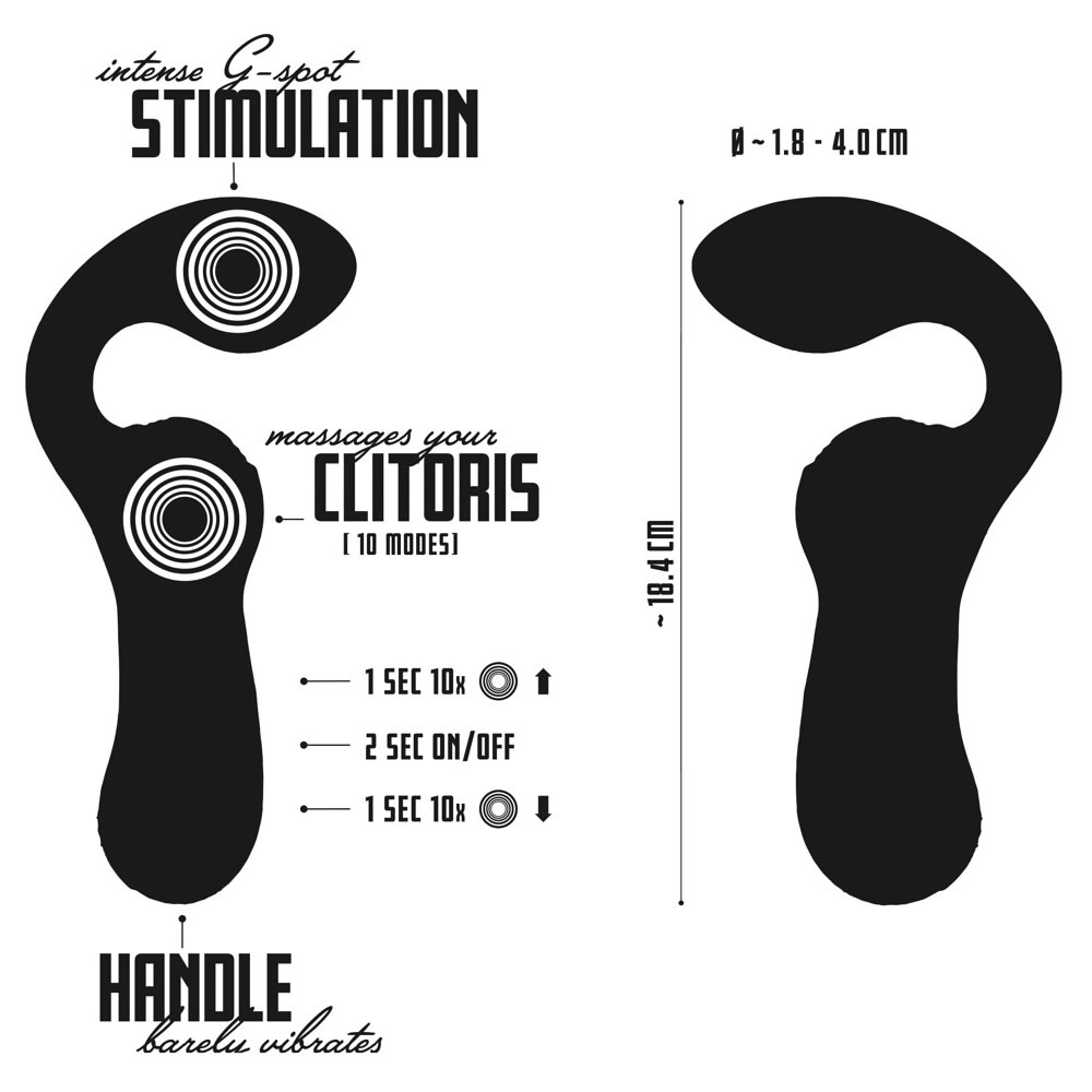 Double Vibrator fr G-punkt und Klitoris