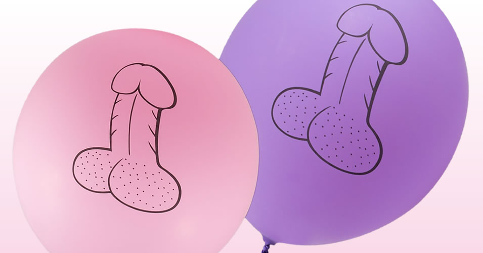 Balloner med Penis ptrykt
