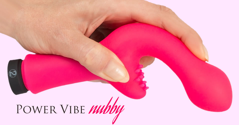 Vibrator Power Vibe Nubby med Klitoris Stimulator