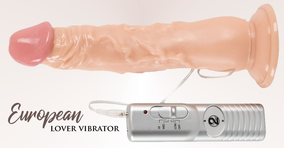 European Lover Vibrator med Sugekop