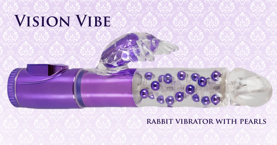 Rabbit Vibrator Vision Butterfly mit Perlen