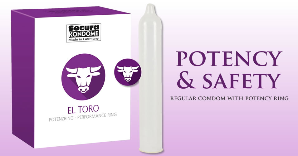 Secura El Toro Kondom med Potensring