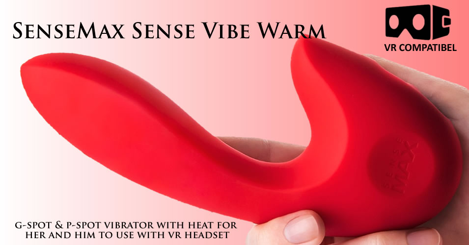 SenseMax Sense Vibe G-Punkt & P-Punkt Vibrator med Varme