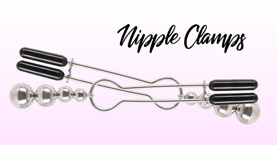 Nipple Clamps Brysterklemmer med slvfarvede vgte