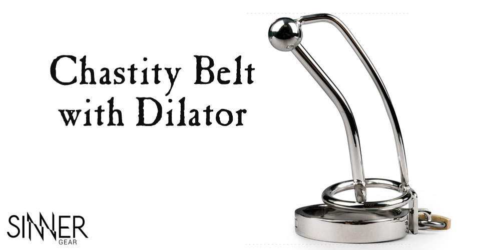 Sinner Gear Chastity Belt with Dilator