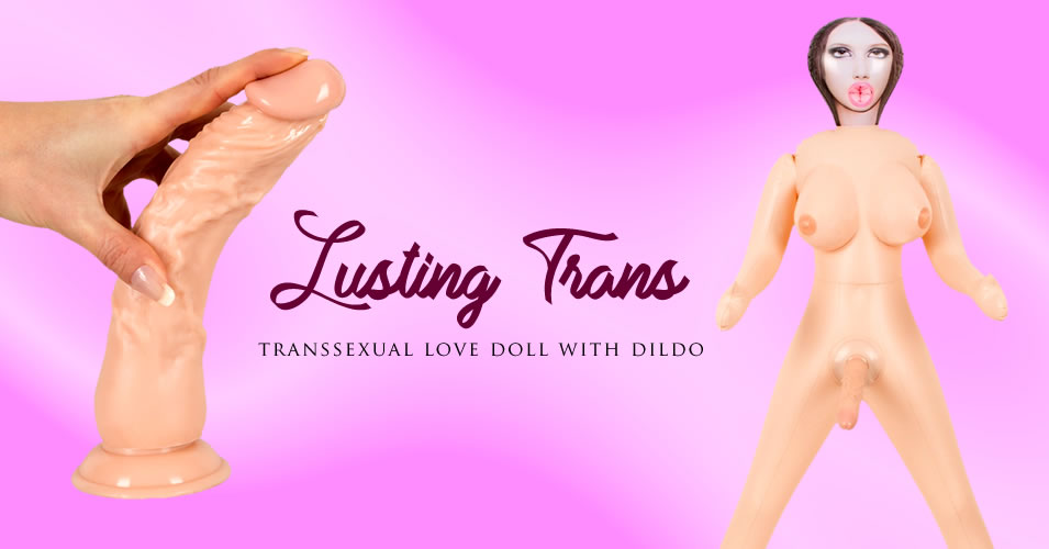 Lusting Trans Elskovsdukke med aftagelig Dildo