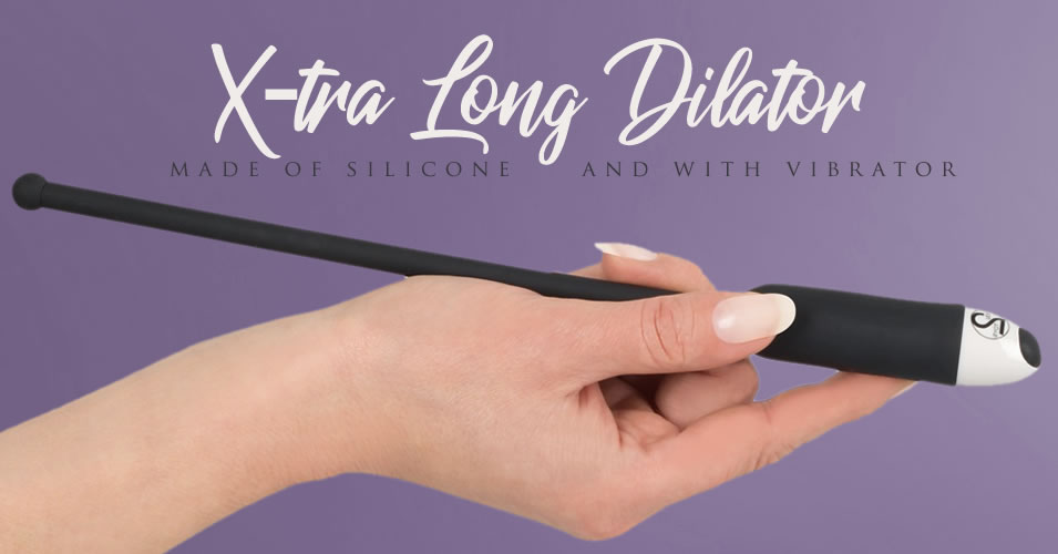 Silikon-Dilator extra lang mit Vibrator