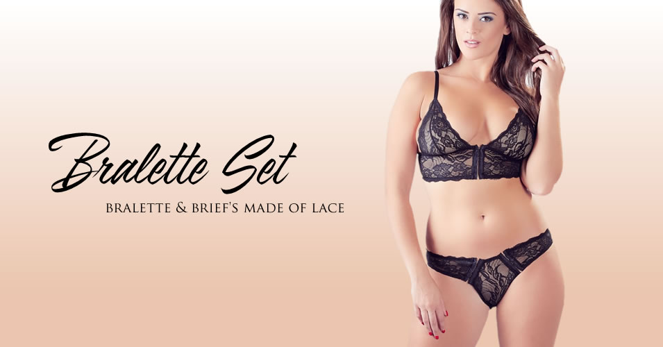 Bralette & Brief med of Lace