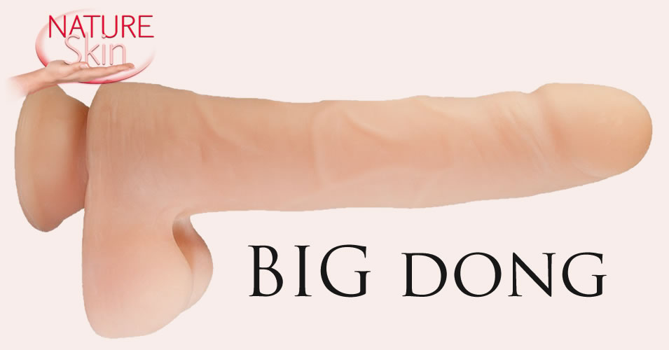 Nature Skin Big Dong Dildo with Suction Base